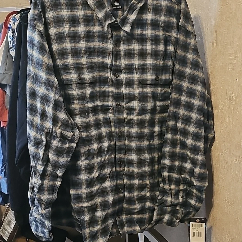 NWT Dickies Blue Lightweight Shirt Jacket 6xl - Picture 1 of 6